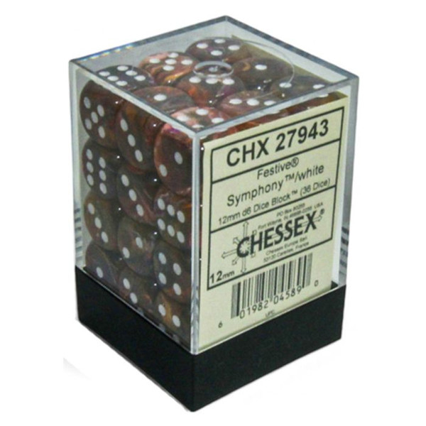 Chessex Dice D6: 12mm Festive Symphony set of 36