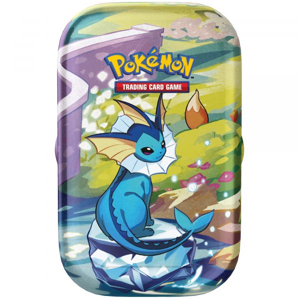 Pokémon Prismatic Evolutions Vaporeon Mini Tin