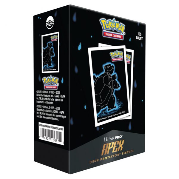 Pokemon Neon Kanto Blastoise Ultra Pro Apex Card Sleeves