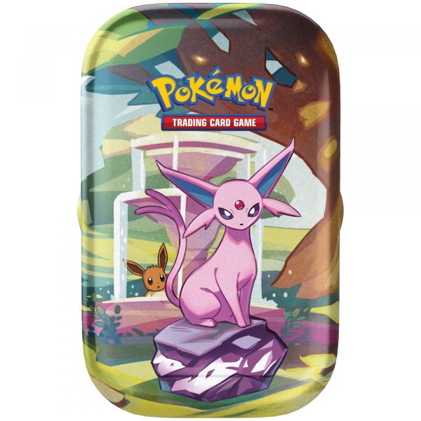 Pokémon Prismatic Evolutions Espeon Mini Tin