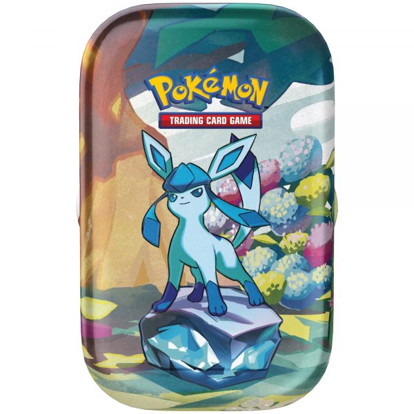Pokémon Prismatic Evolutions Glaceon Mini Tin