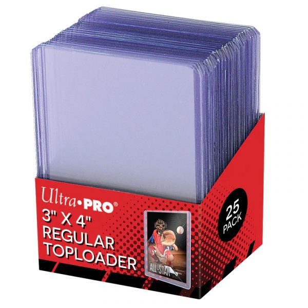 Ultra Pro Clear 3" x 4" Regular Toploader (25ct)